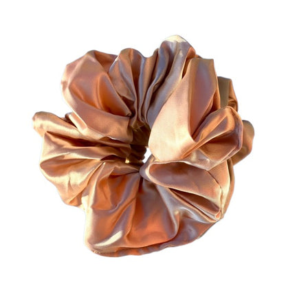 Champagne Satin Scrunchie